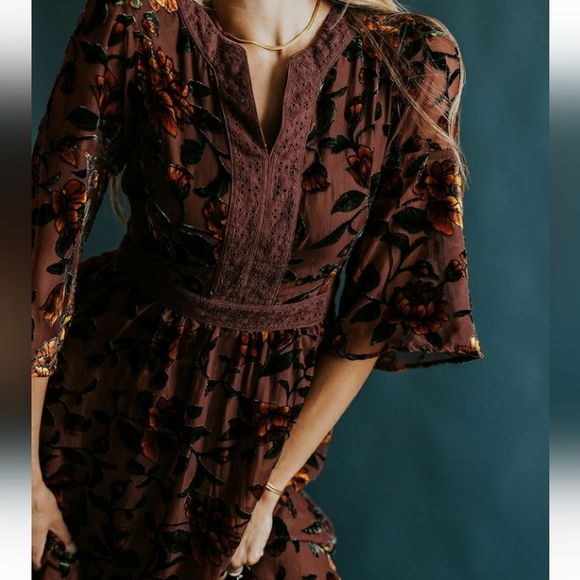 Roolee Dresses & Skirts - Roolee - Georgiana Eyelet Burnout Dress - S